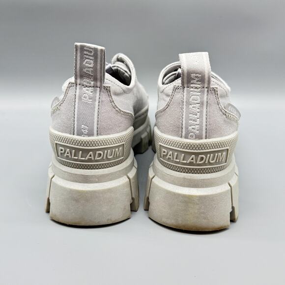 Palladium Shoes Womens 6.5 Gray Revolt Pallashock Canvas Chunky Platform Sneaker - Picture 7 of 13